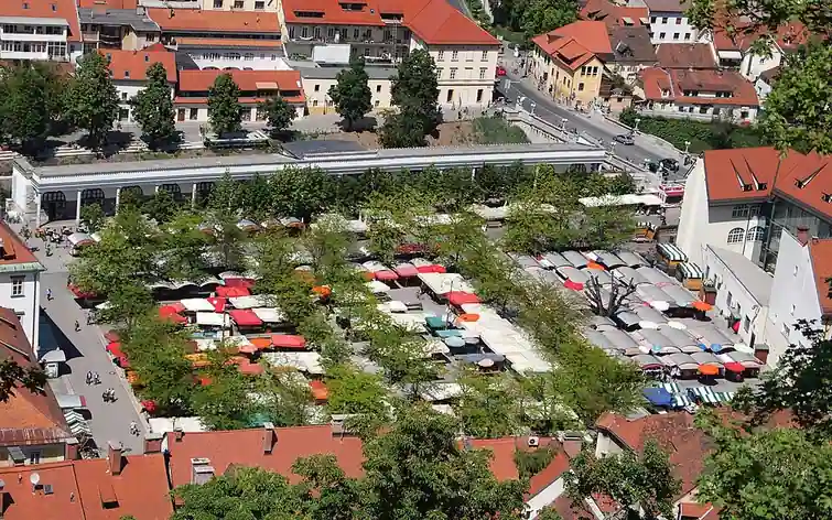 Marché central de Ljubljana