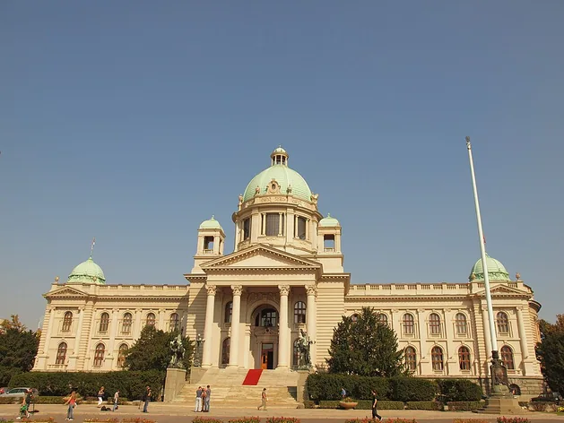 Bâtiment de l'Assemblée nationale à Belgrade