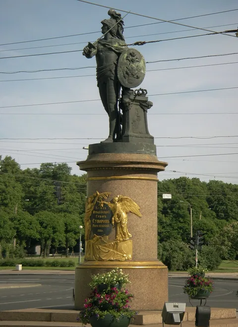 Suvorov monument in Saint Petersburg