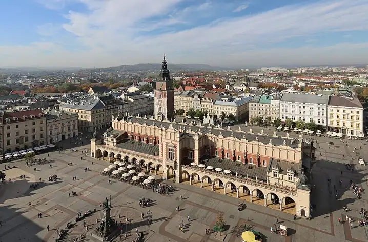 Place du marché principal de Cracovie