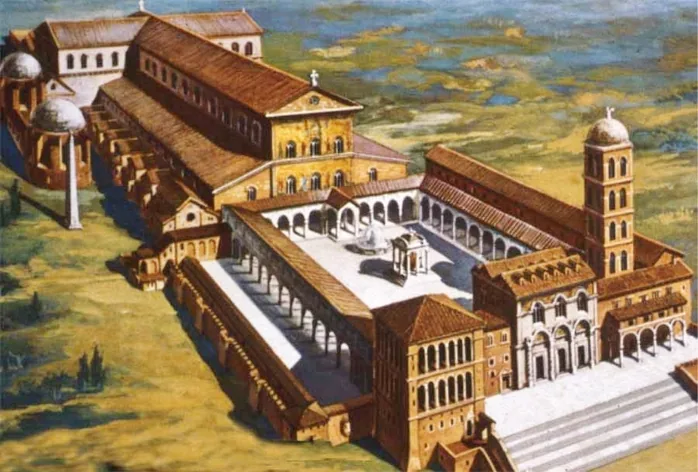 Antique basilique vaticane